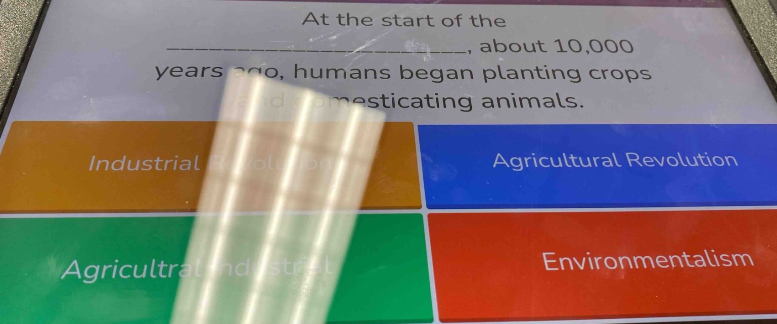 at the start of the ____________, about 10,000 years ago, humans began …