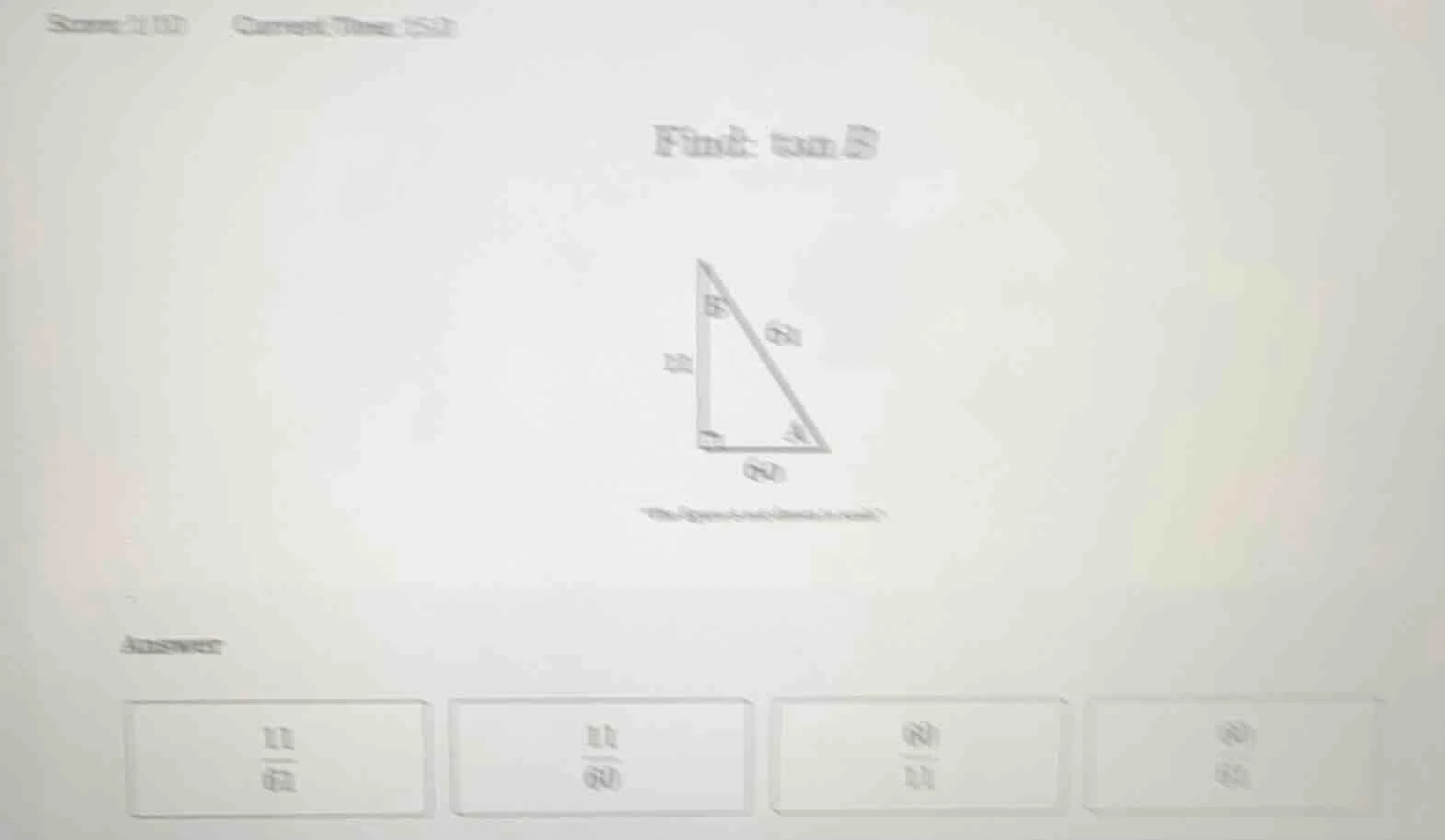 find: \\(\tan b\\) the figure is not drawn to scale. answer: \\(\frac{1…