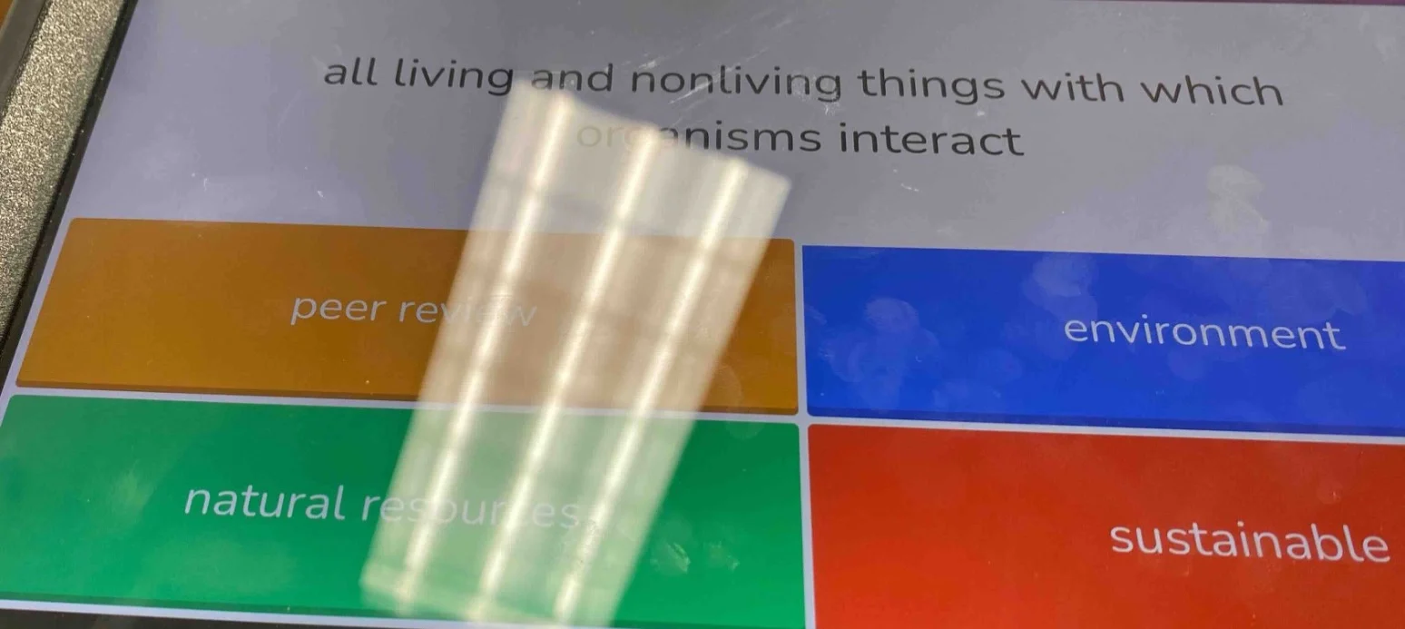 all living and nonliving things with which organisms interact peer revi…