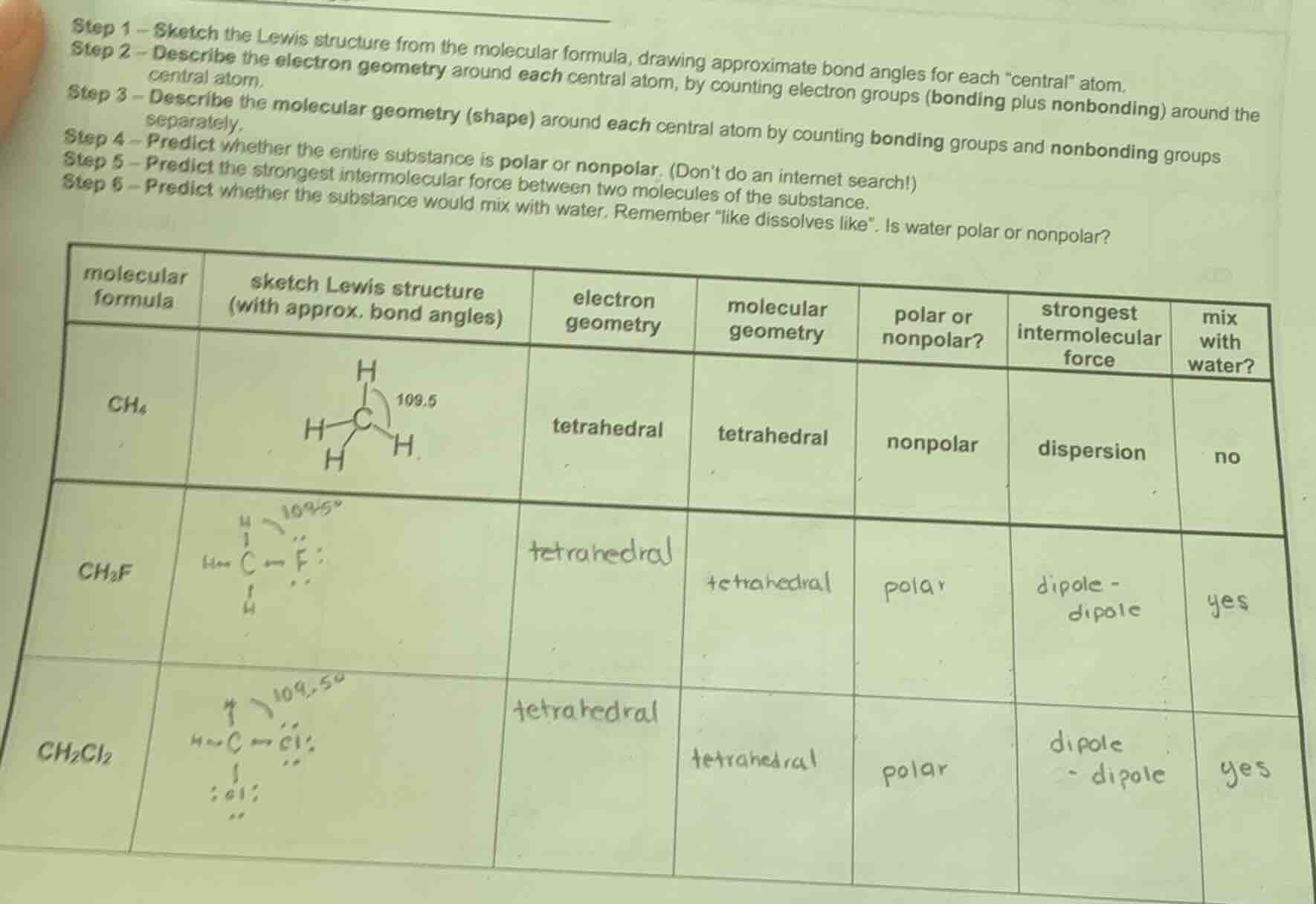 step 1 – sketch the lewis structure from the molecular formula, drawing…