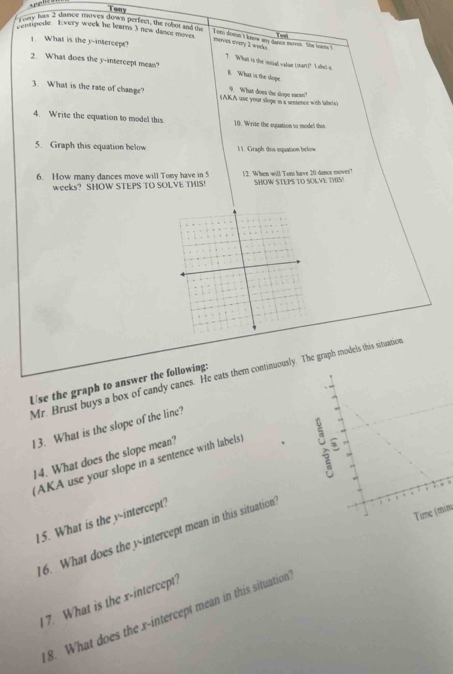 tony tony has 2 dance moves down perfect, the robot and the centipede. …