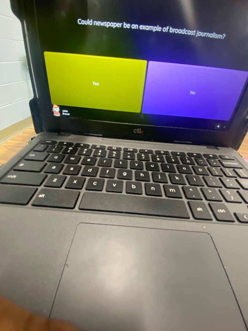 could newspaper be an example of broadcast journalism? yes no