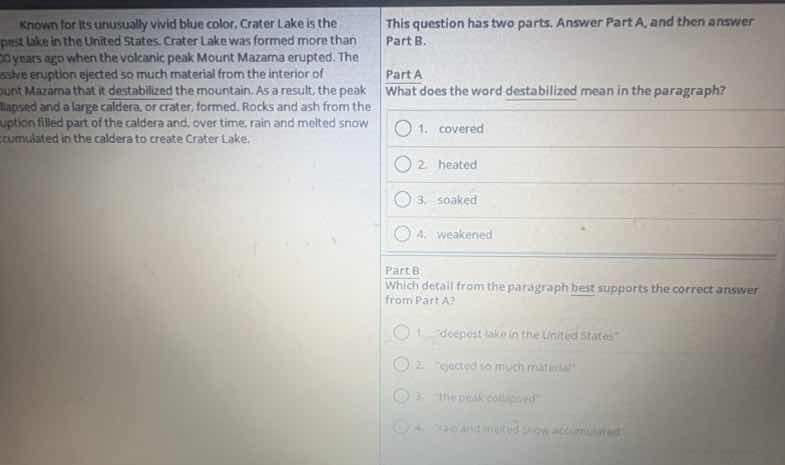 known for its unusually vivid blue color, crater lake is the deepest la…