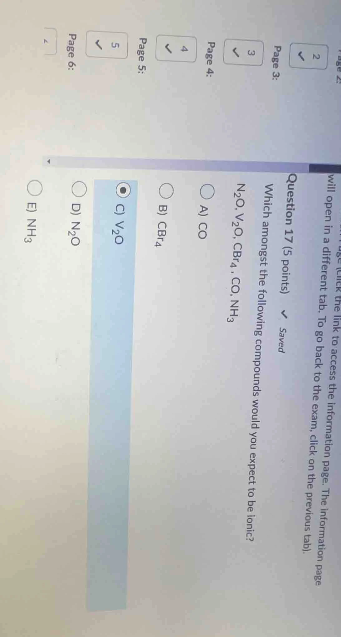 question 17 (5 points) which amongst the following compounds would you …