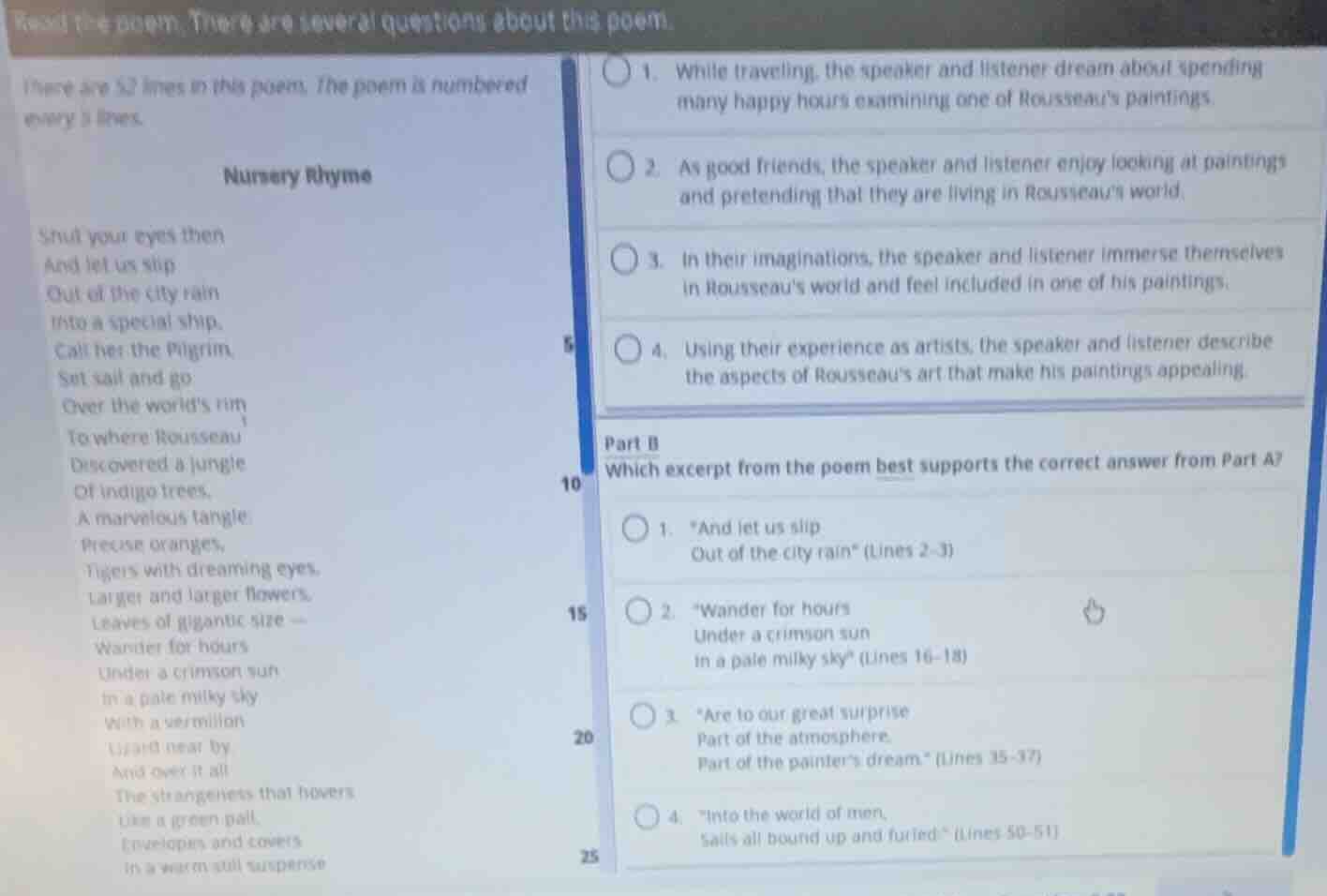 read the poem. there are several questions about this poem. there are 5…