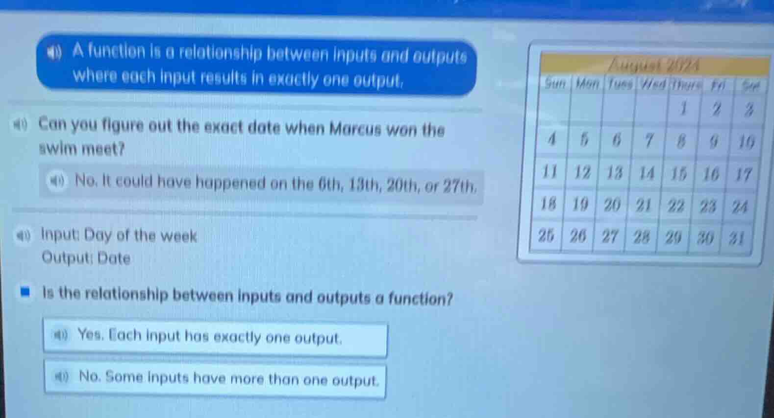 a function is a relationship between inputs and outputs where each inpu…