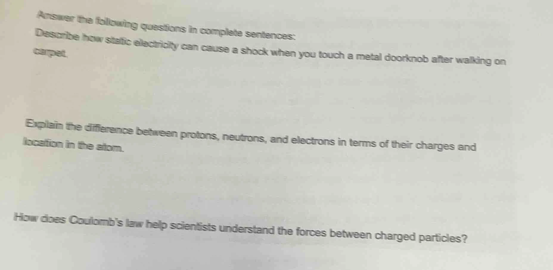 answer the following questions in complete sentences: describe how stat…