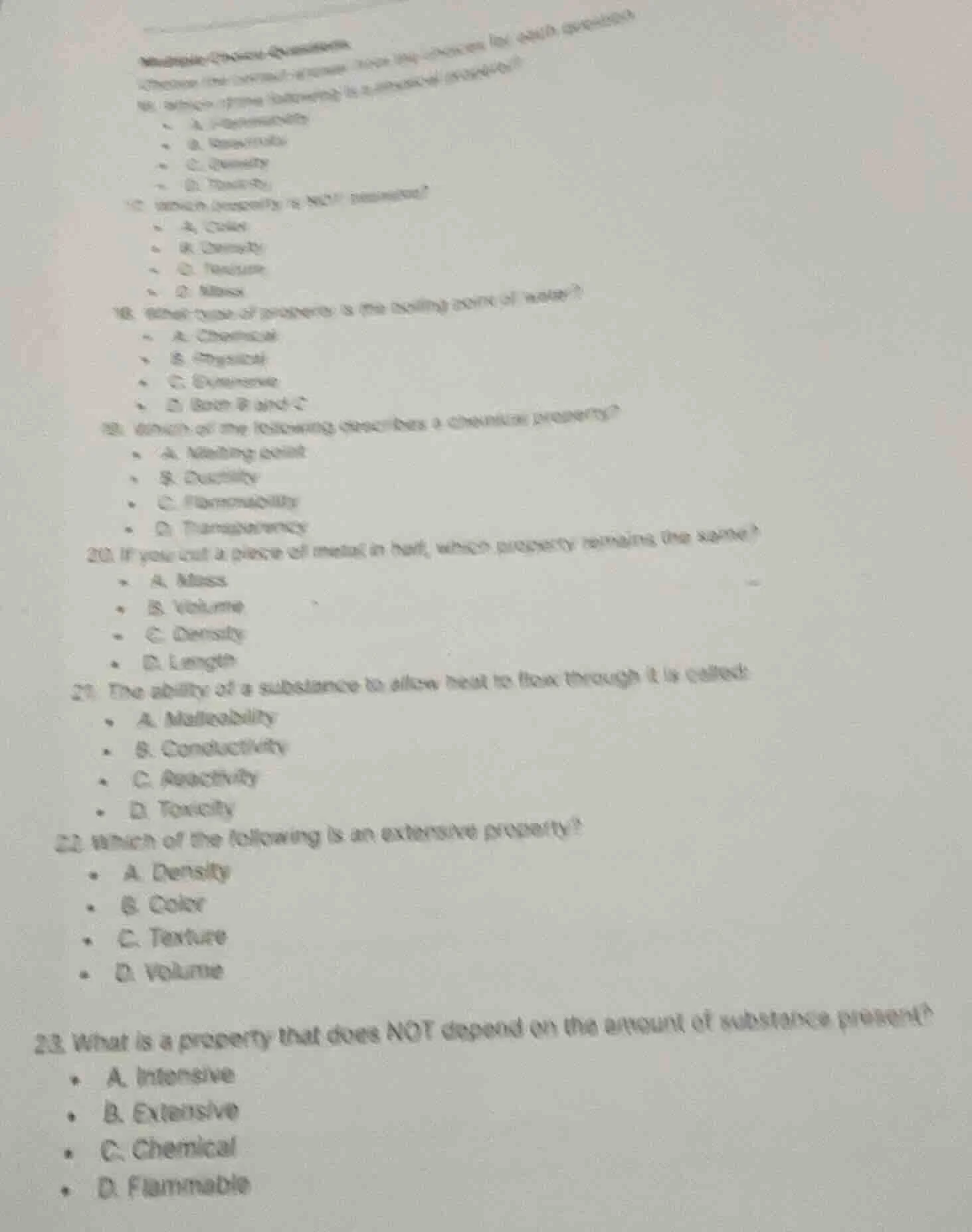 multiple choice questions choose the correct answer for each question. …