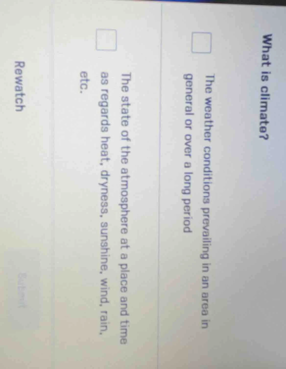 what is climate? the weather conditions prevailing in an area in genera…