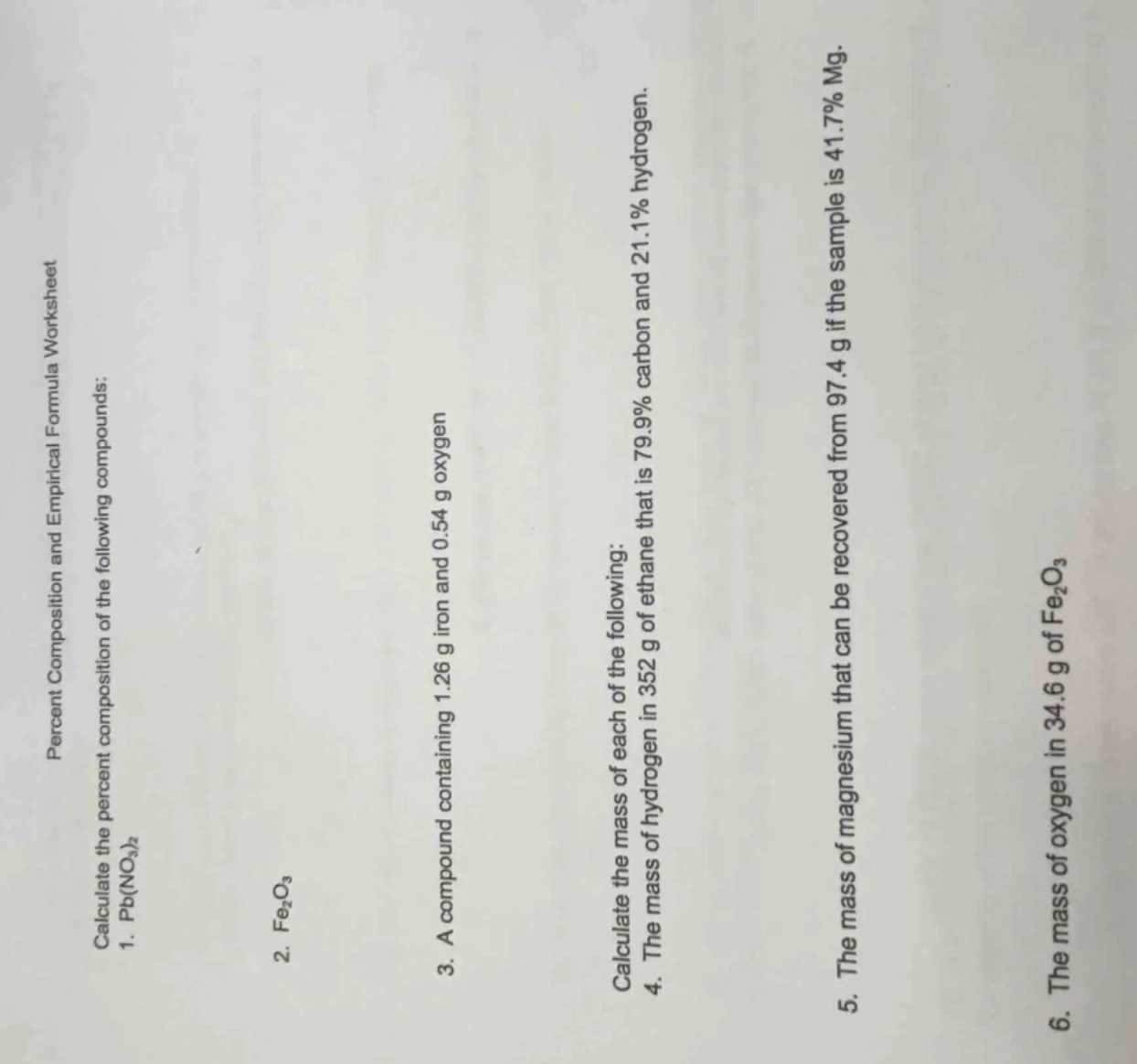 percent composition and empirical formula worksheet calculate the perce…