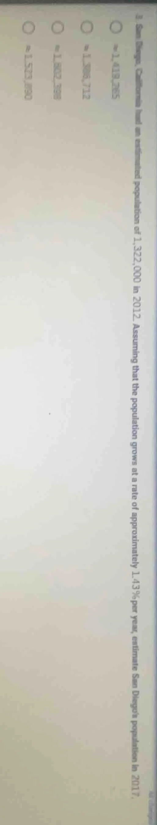 3. san diego, california had an estimated population of 1,322,000 in 20…
