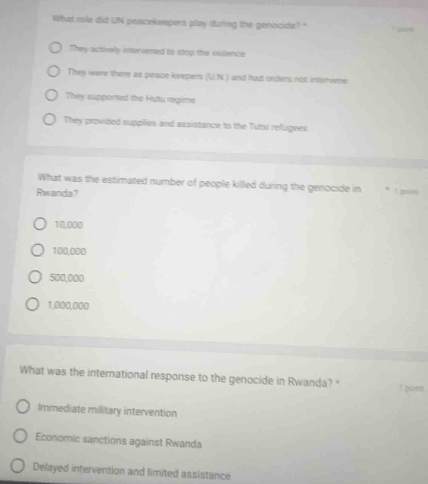 what role did un peacekeepers play during the genocide? they actively i…