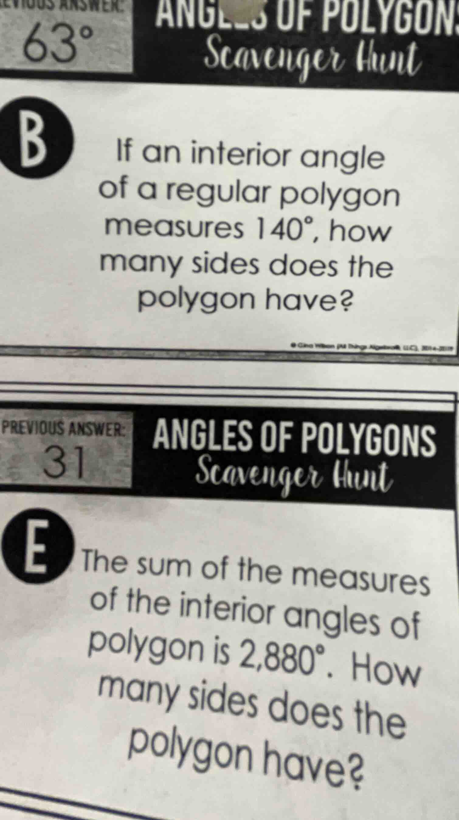 b if an interior angle of a regular polygon measures 140°, how many sid…
