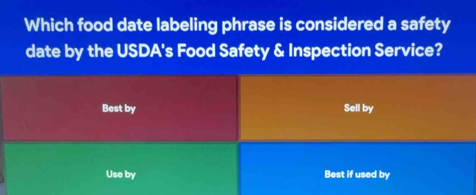 which food date labeling phrase is considered a safety date by the usda…
