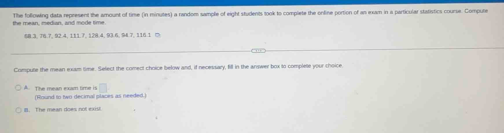 the following data represent the amount of time (in minutes) a random s…