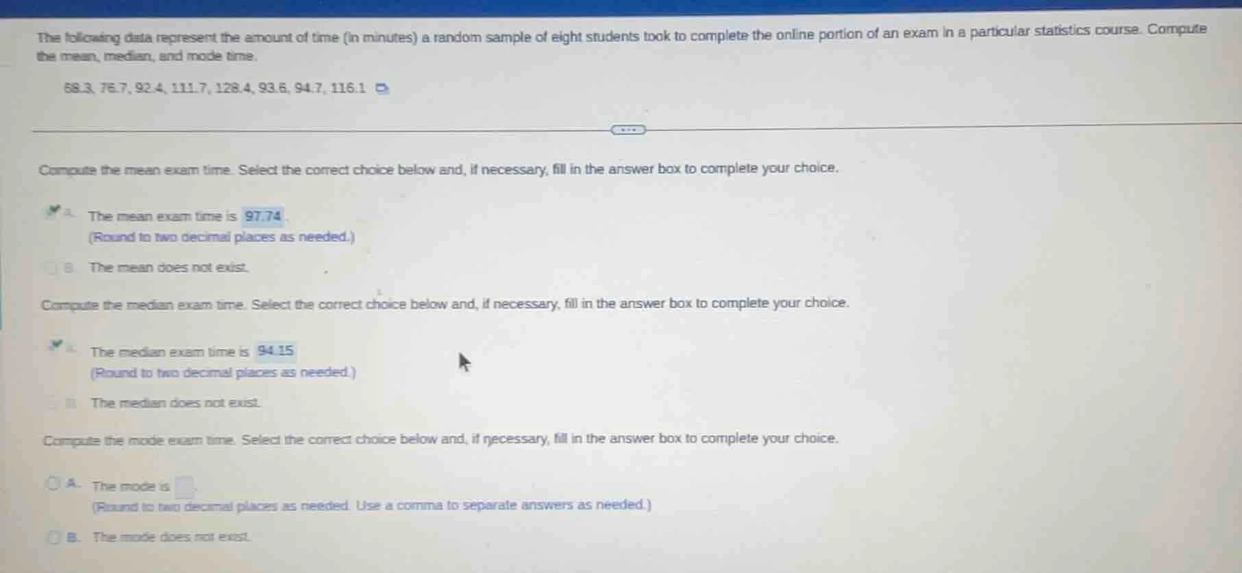 the following data represent the amount of time (in minutes) a random s…