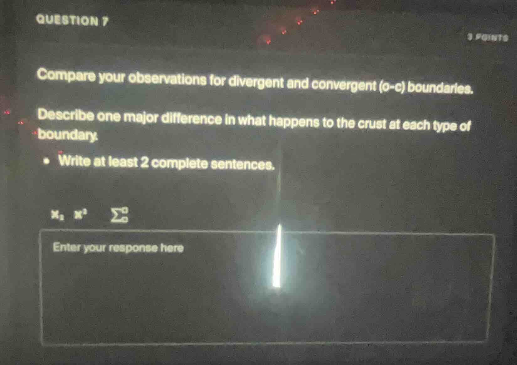 question 7 3 points compare your observations for divergent and converg…