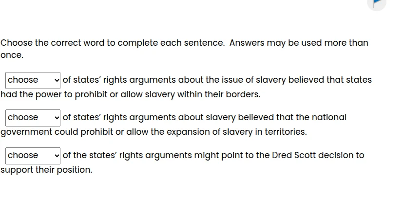 choose the correct word to complete each sentence. answers may be used …