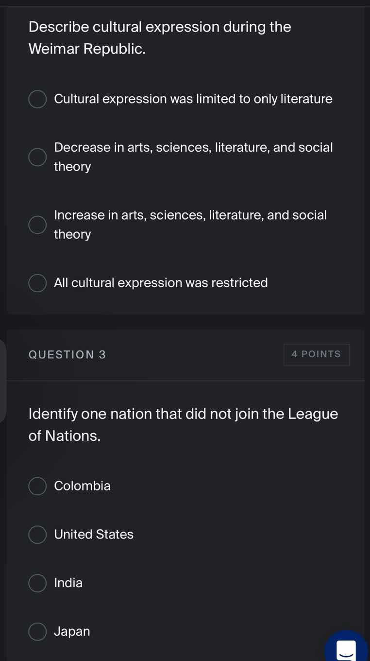 describe cultural expression during the weimar republic. cultural expre…