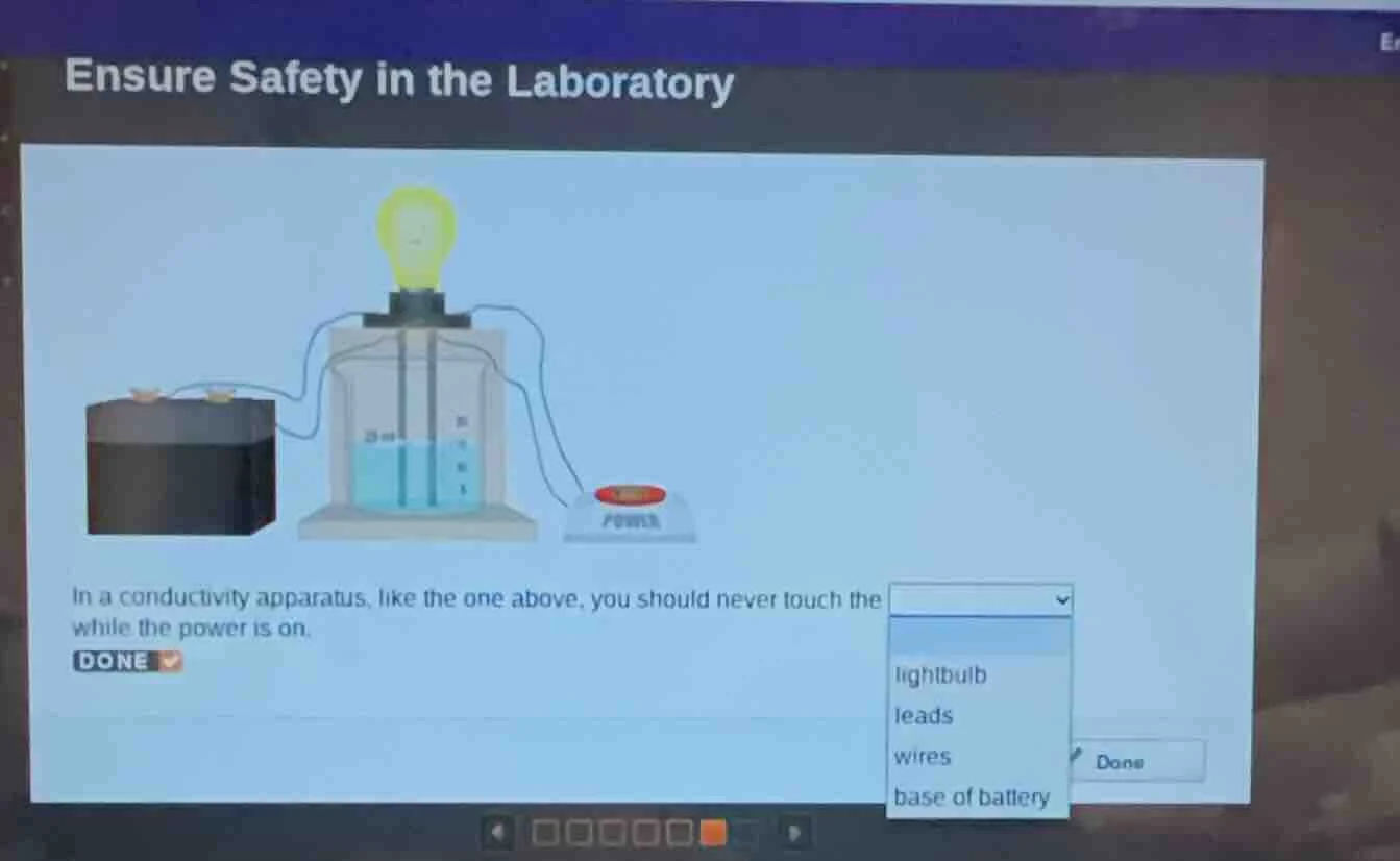 ensure safety in the laboratory in a conductivity apparatus, like the o…