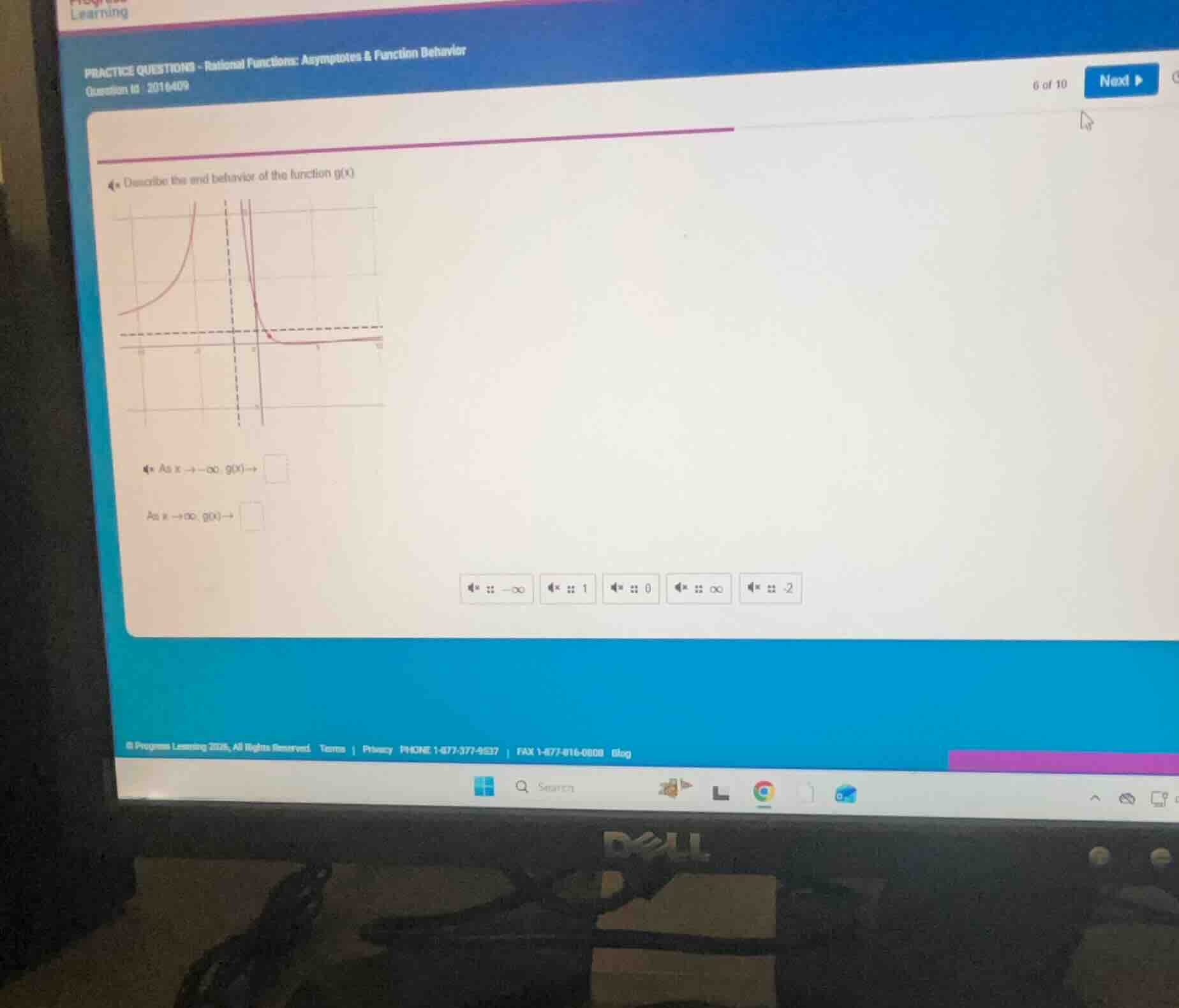 practice questions - rational functions: asymptotes & function behavior…