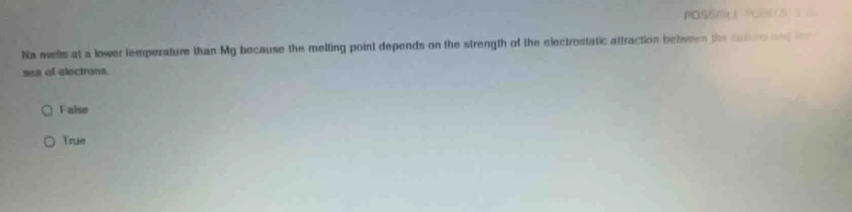 na melts at a lower temperature than mg because the melting point depen…