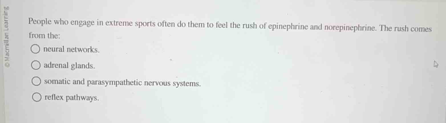 people who engage in extreme sports often do them to feel the rush of e…