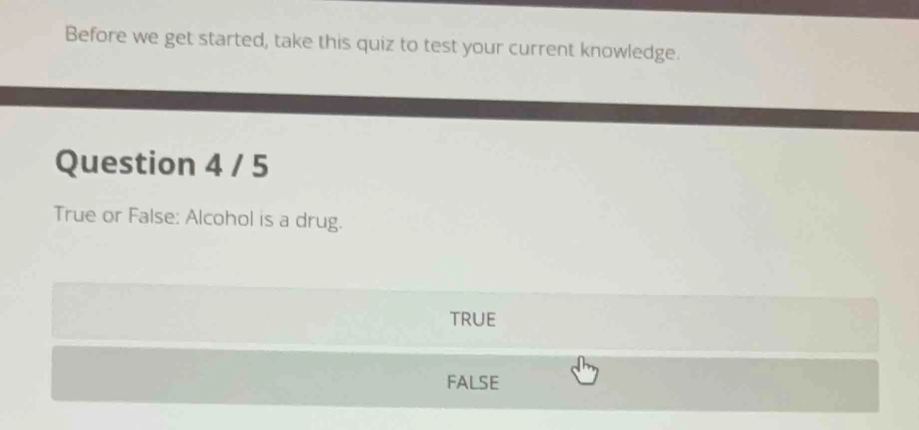 before we get started, take this quiz to test your current knowledge. q…