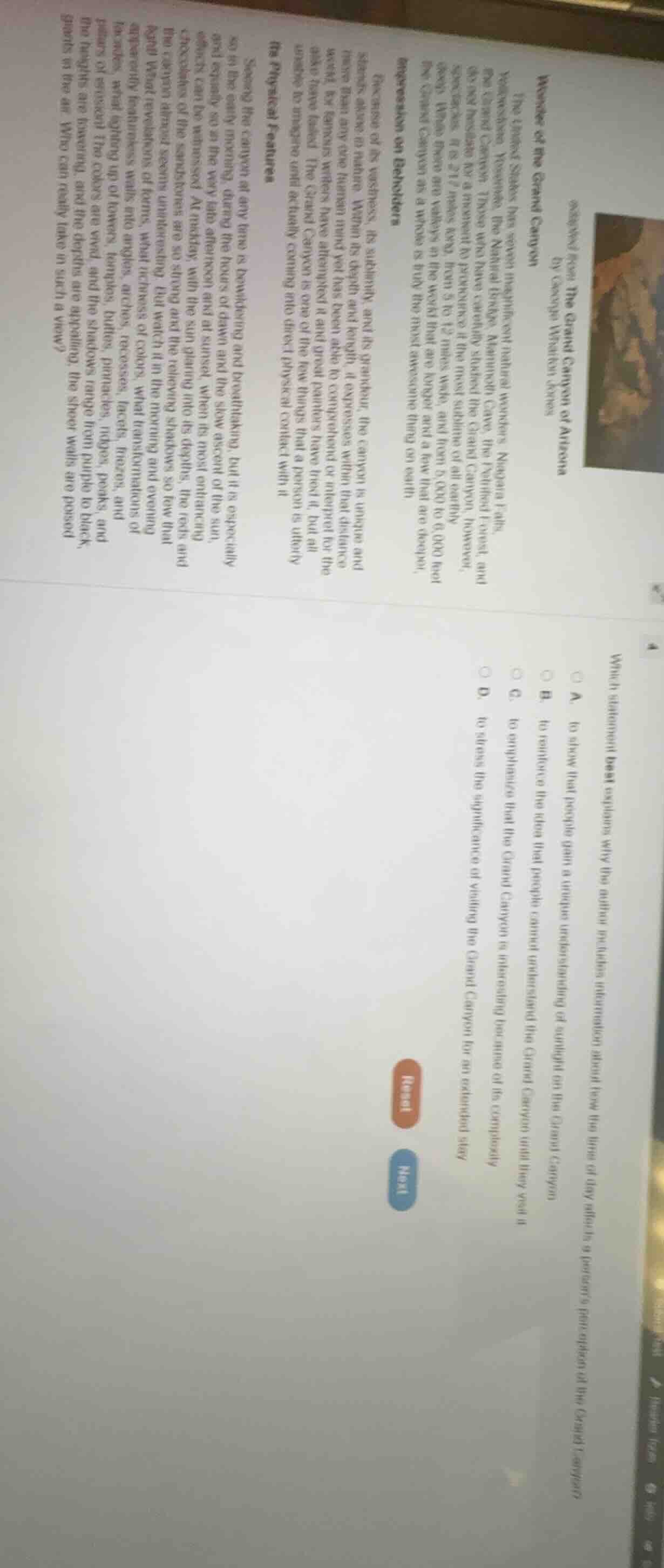 which statement best explains why the author includes information about…