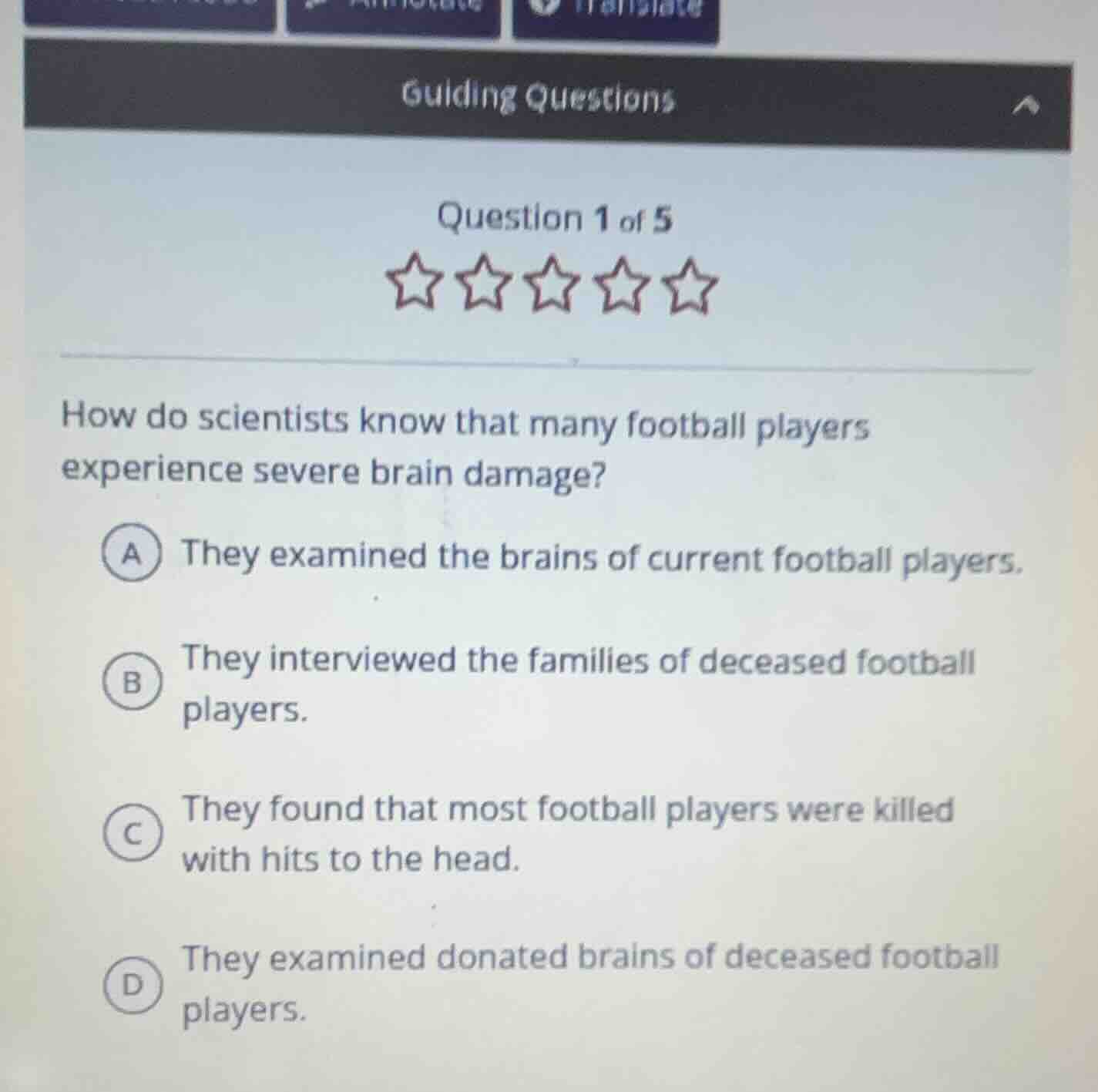 guiding questions question 1 of 5 how do scientists know that many foot…
