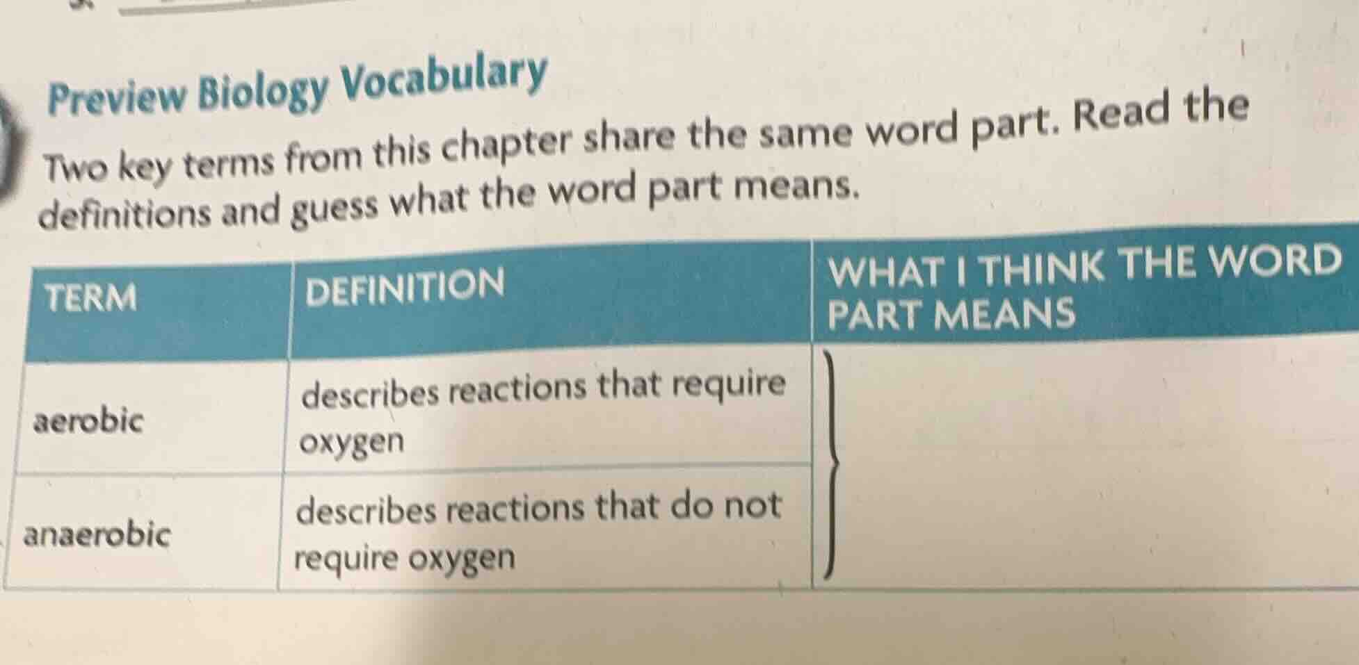 preview biology vocabulary two key terms from this chapter share the sa…