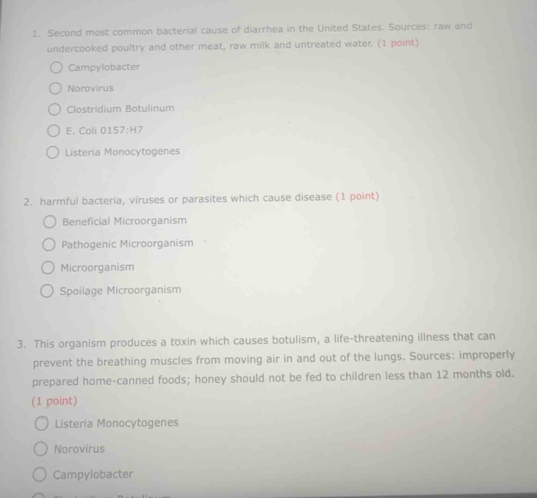 1. second most common bacterial cause of diarrhea in the united states.…