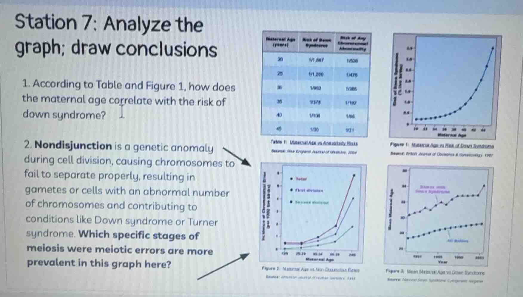 station 7: analyze the graph; draw conclusions 1. according to table an…