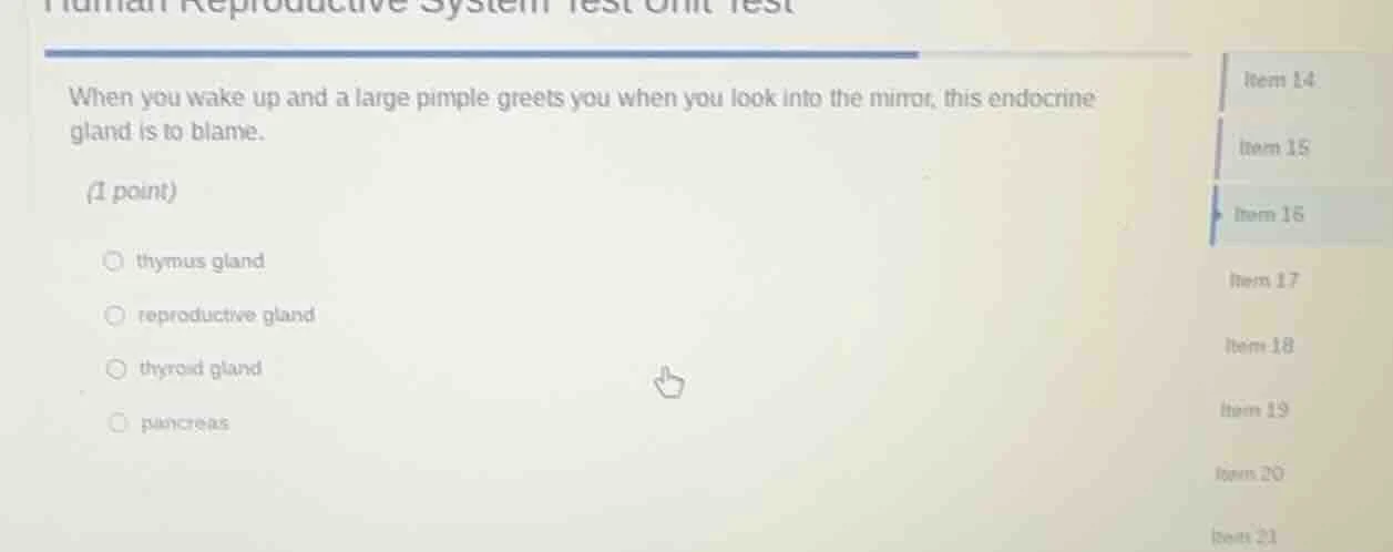 when you wake up and a large pimple greets you when you look into the m…