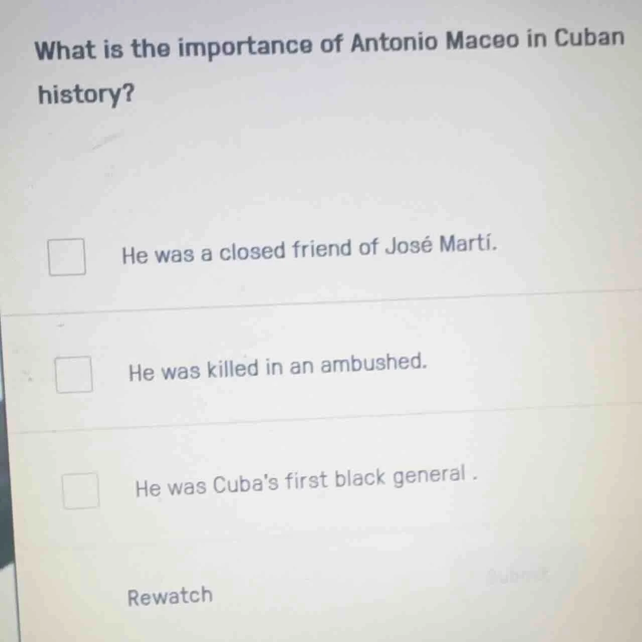 what is the importance of antonio maceo in cuban history? he was a clos…