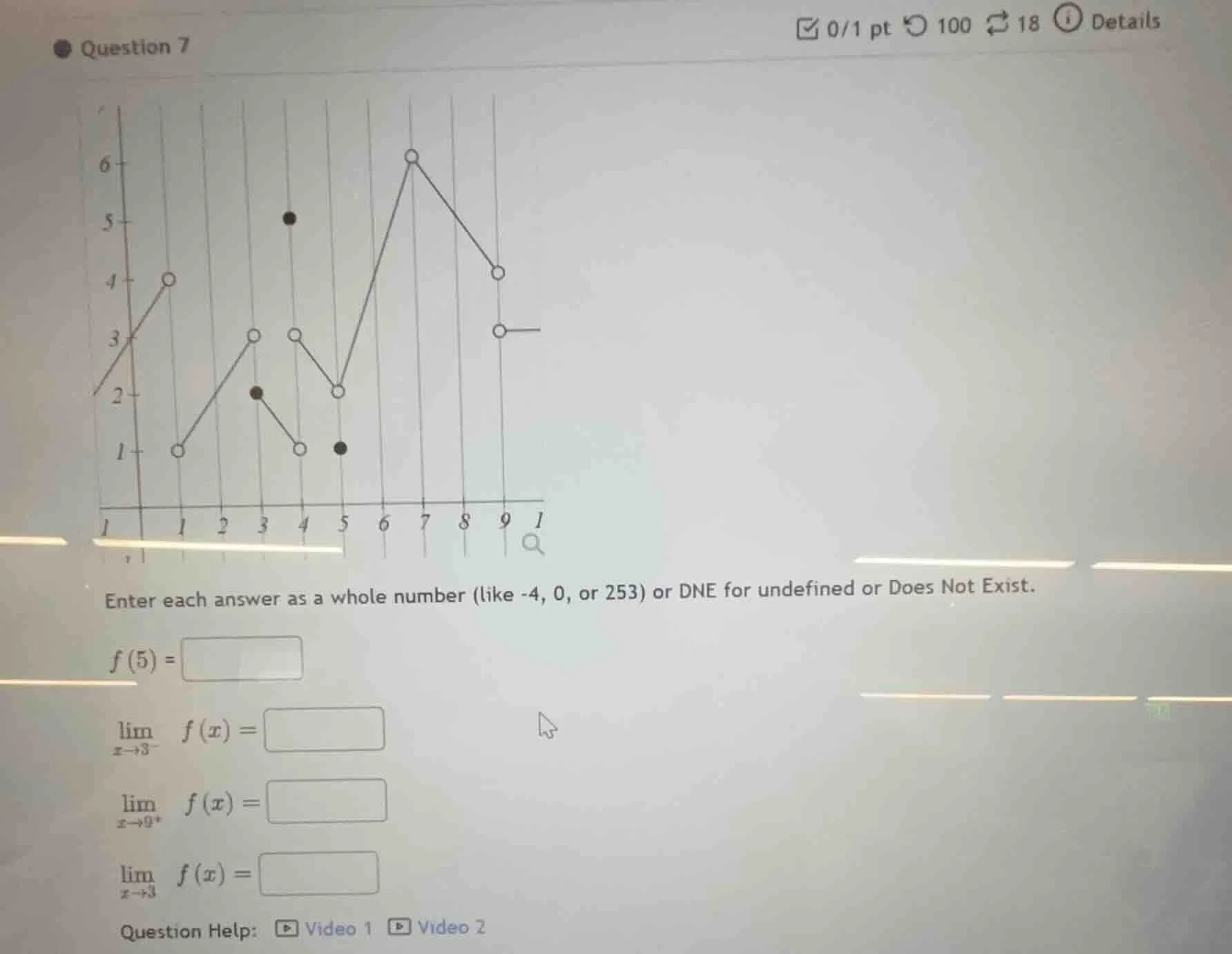 question 7 enter each answer as a whole number (like -4, 0, or 253) or …