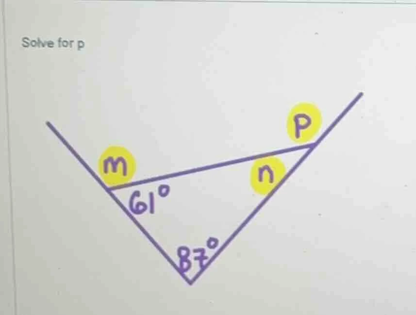 solve for p