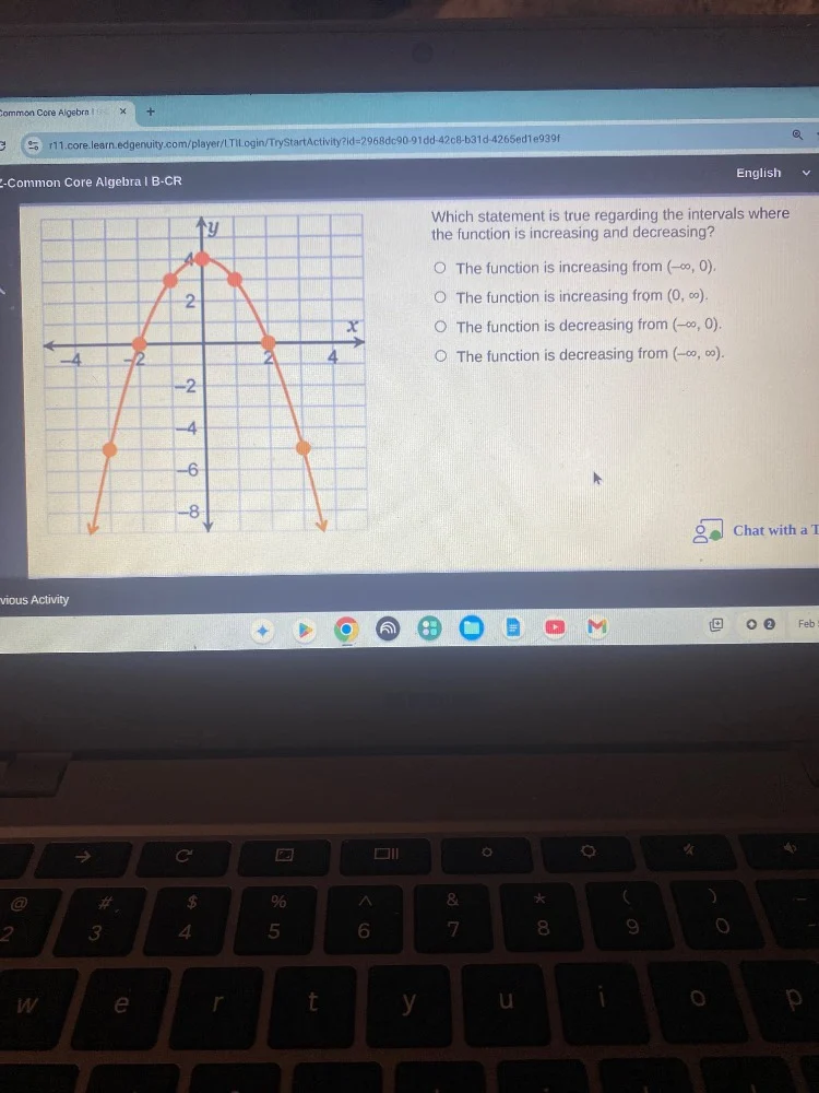 which statement is true regarding the intervals where the function is i…
