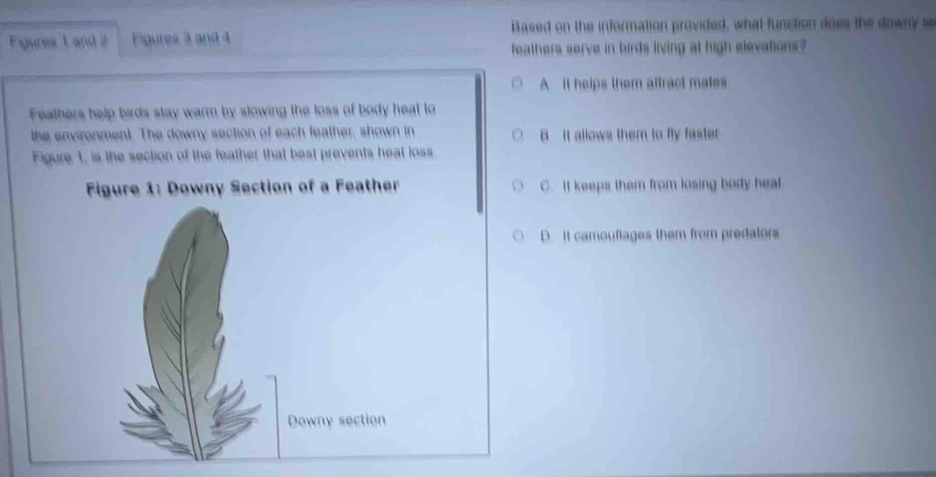 figures 1 and 2 figures 3 and 4 feathers help birds stay warm by slowin…