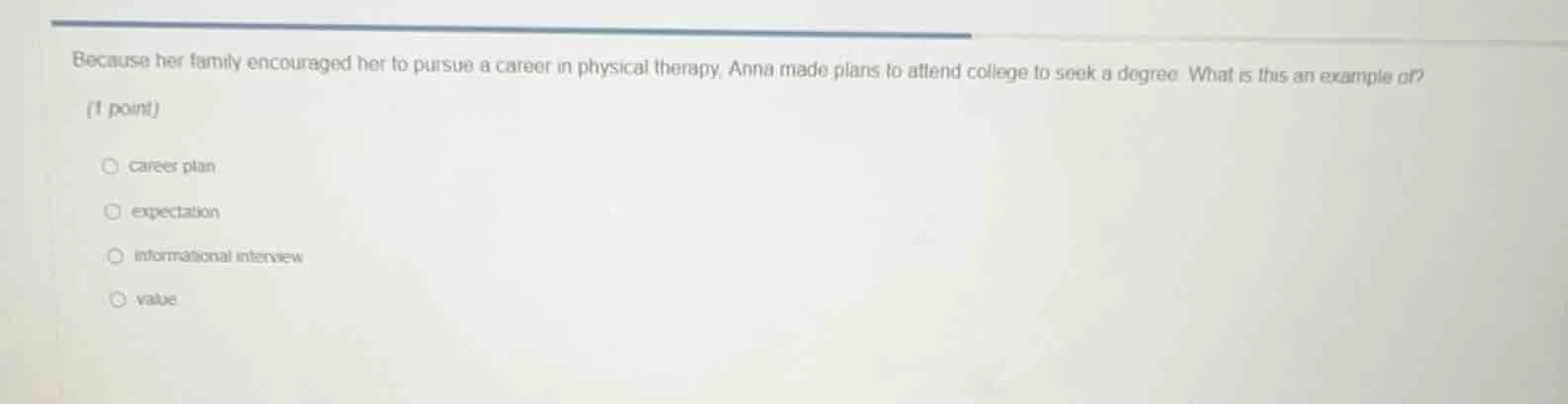 because her family encouraged her to pursue a career in physical therap…