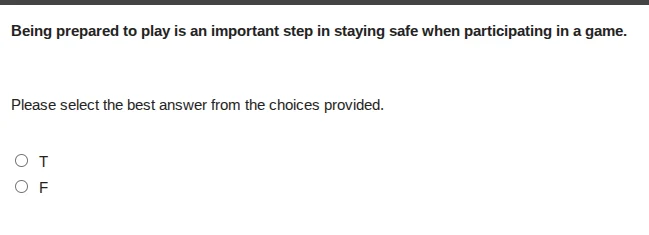 being prepared to play is an important step in staying safe when partic…