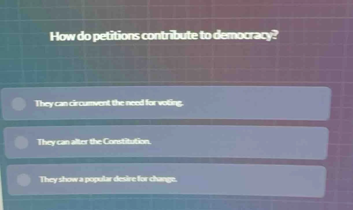 how do petitions contribute to democracy? they can circumvent the need …