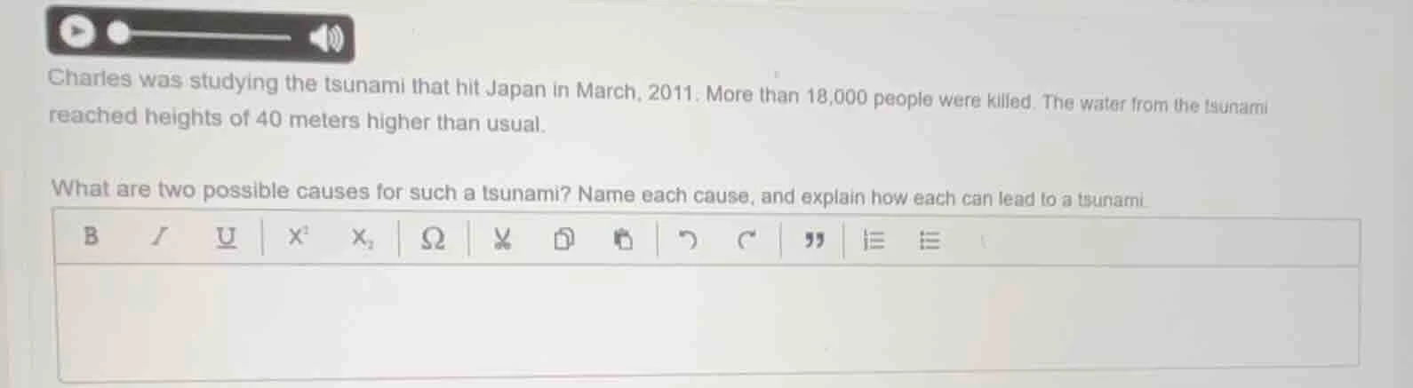 charles was studying the tsunami that hit japan in march, 2011. more th…