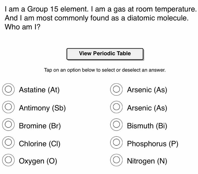 i am a group 15 element. i am a gas at room temperature. and i am most …