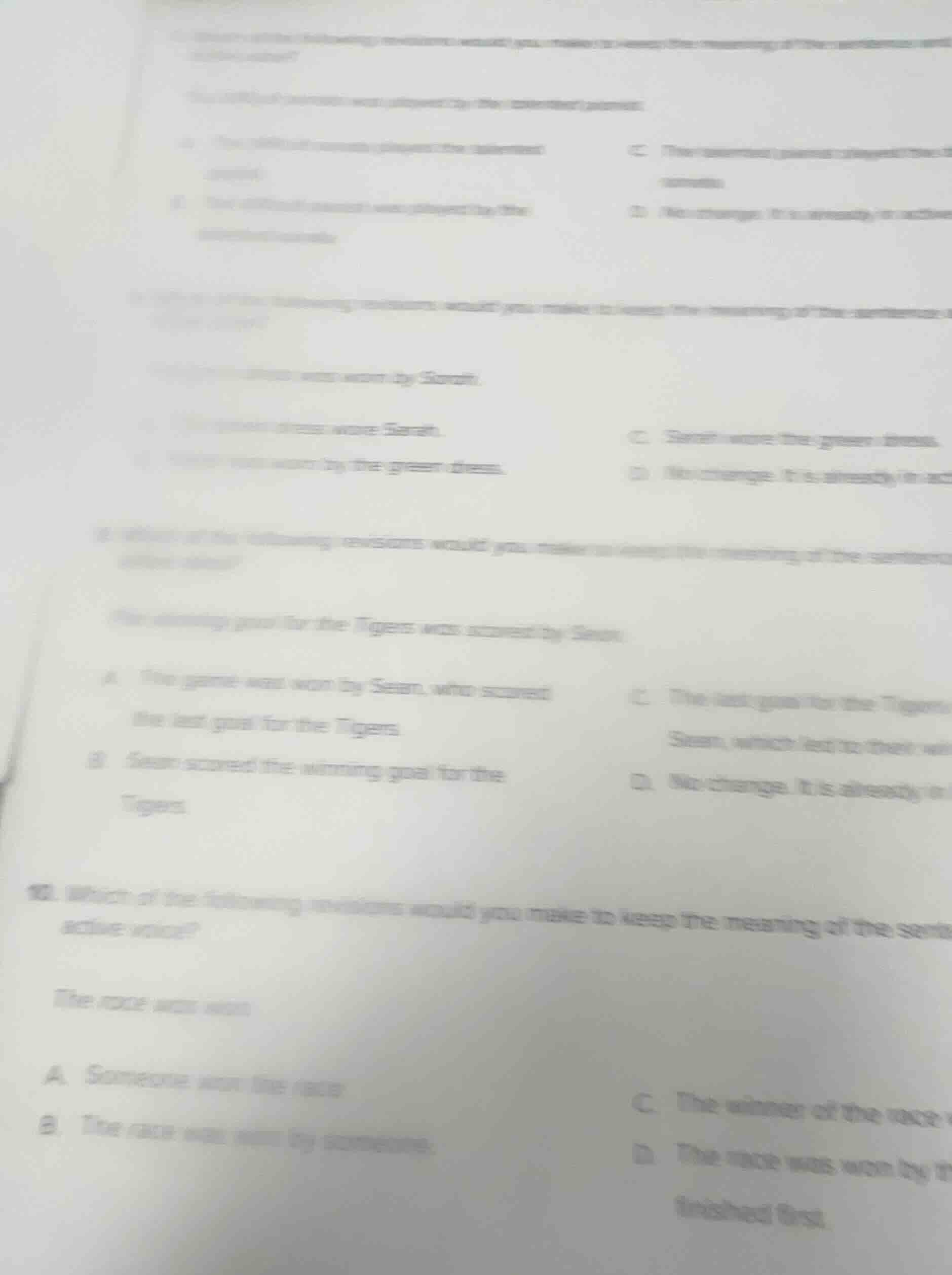 7. which of the following revisions would you make to keep the meaning …