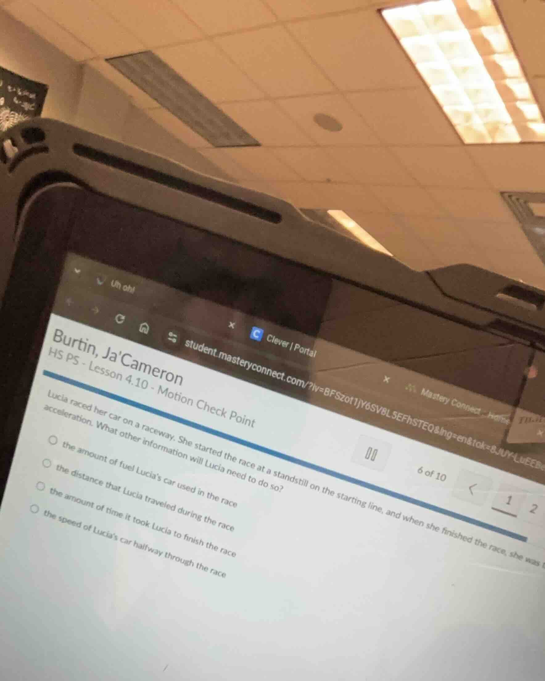 burtin, jacameron hs ps - lesson 4.10 - motion check point lucia raced …