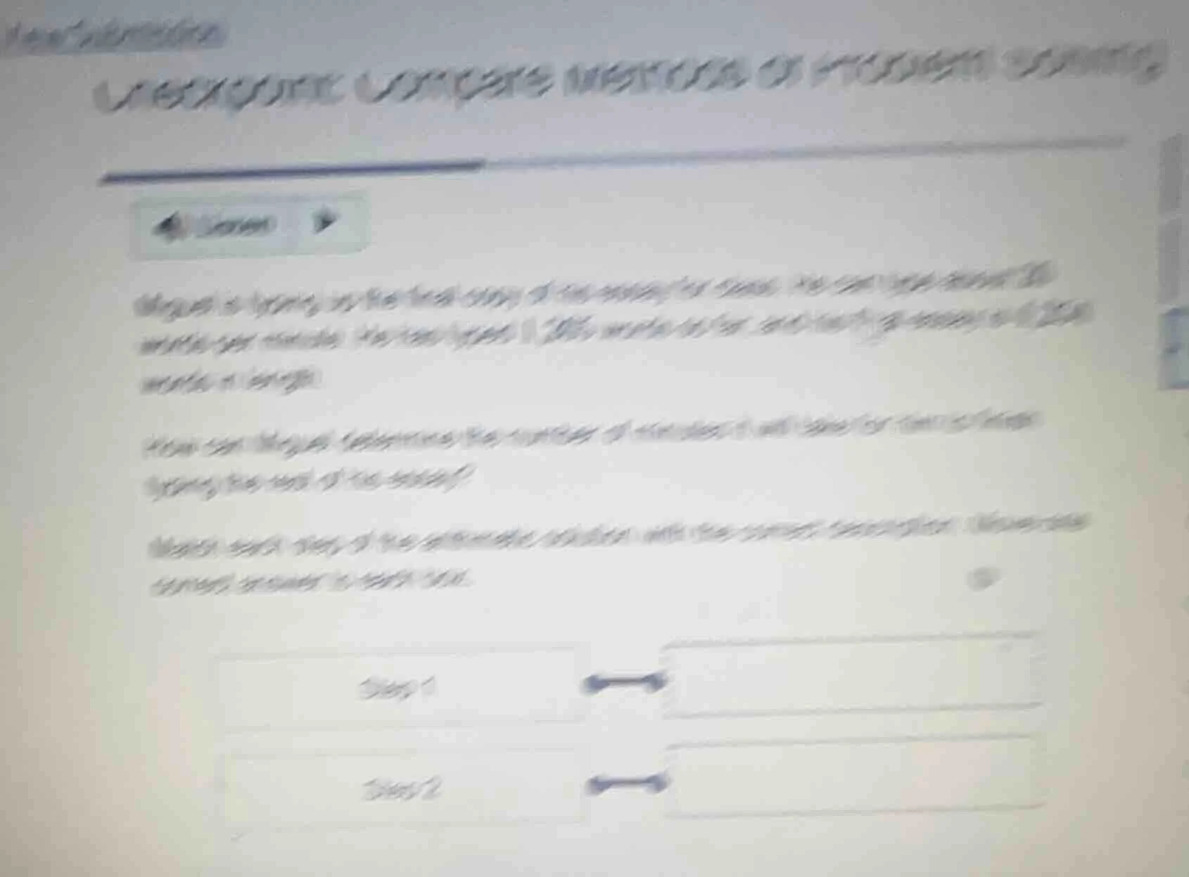 miguel is typing up the final copy of his essay for class. he can type …
