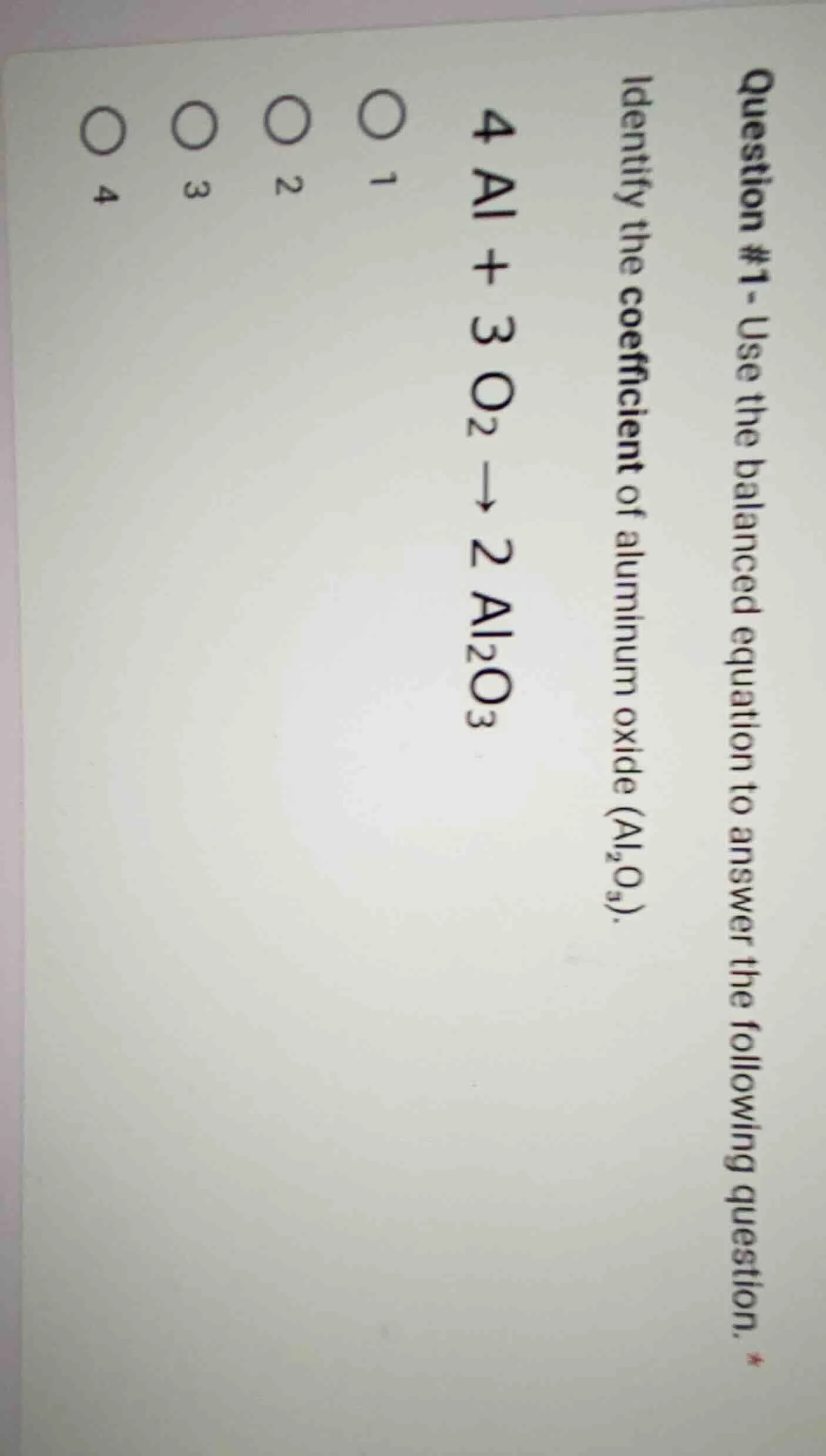 question #1 - use the balanced equation to answer the following questio…