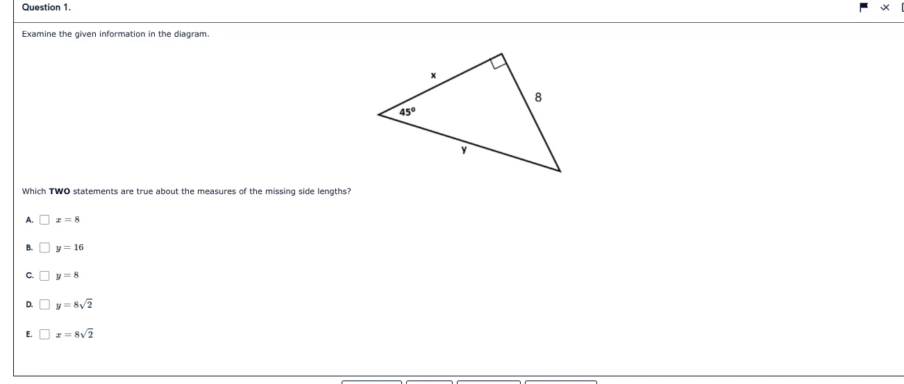 question 1. examine the given information in the diagram. which two sta…