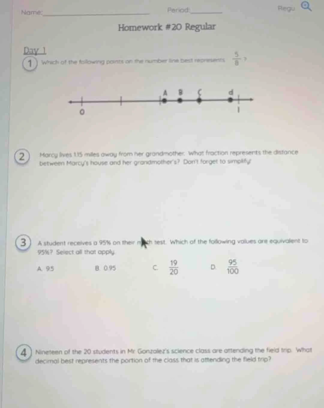 name:_________________________ period:_______ homework #20 regular day …